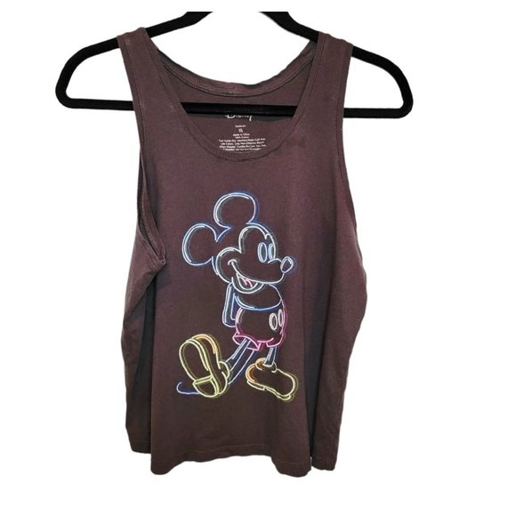Disney Tops - Disney Mickey Mouse Woman's Tank Top Glow In The Dark sz(XL)